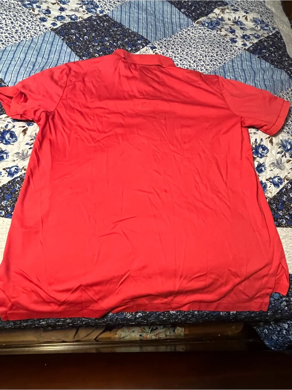 Ralph Lauren Polo Red Short-Sleeve Polo with Navy Pony Mens Large